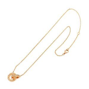 Cartier Love Pave Diamond Necklace 18K PG 750 90286992